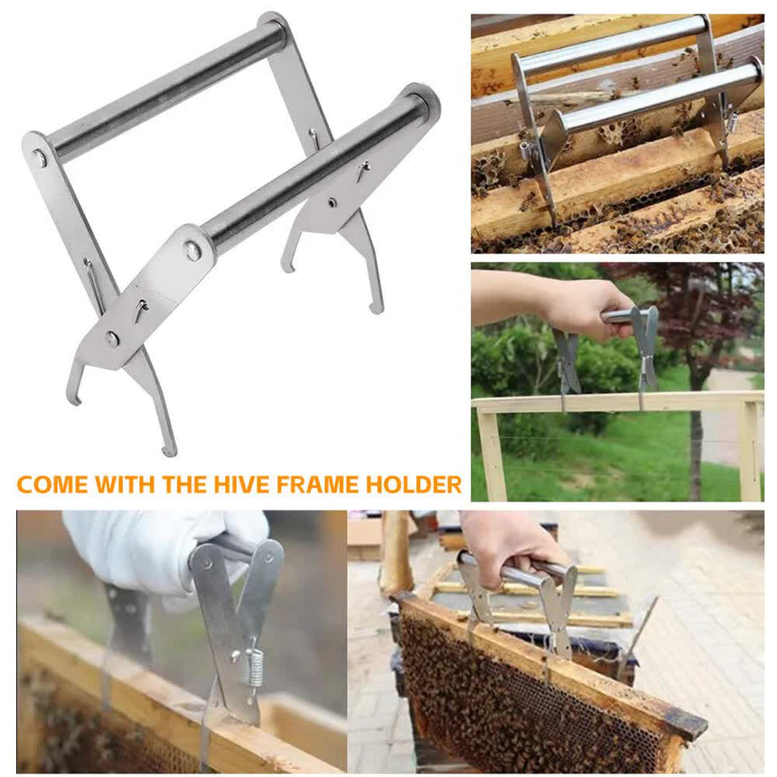 Wooden-Beekeeping-Beehive-House-+7PCS-Upgraded-Auto-Honey-Bee-comb-Hive-Frame