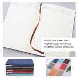 A5 200 Pages Fashion Glued PU Leather Cover Journal Travel Notebook Travellers Diary