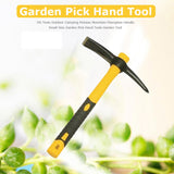 Mattock Outdoor Camping Mountain Fibreglass Handle Mini Pickaxe Garden Farm Tool