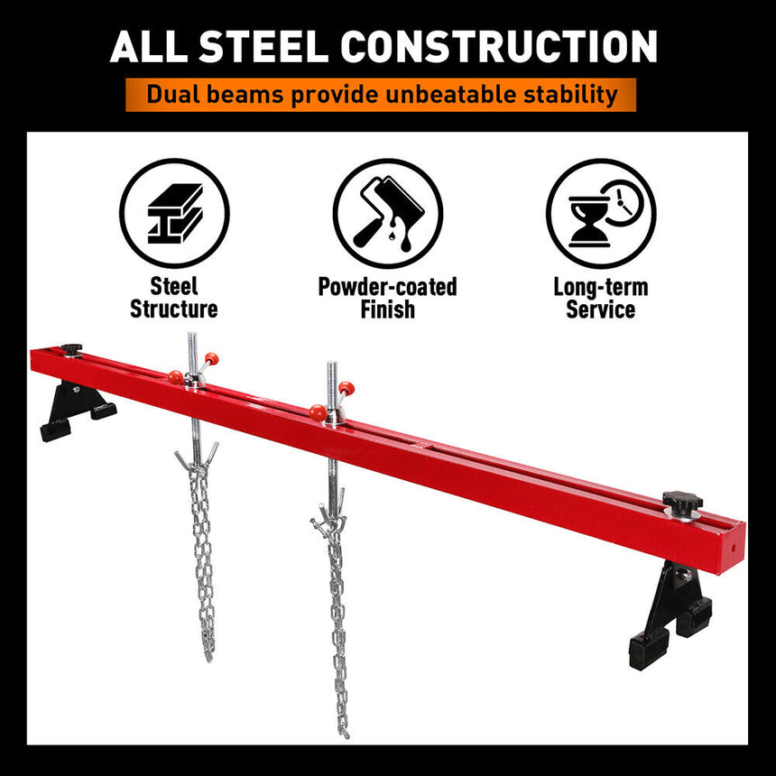 HORUSDY 1.8M Engine Support Bar Engine Load Leveler Transmission Dual Hook 500Kg