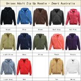 Adult Unisex Zip Plain Fleece Hoodie Hooded Jacket Mens Sweatshirt Jumper XS-8XL, Light Grey, S