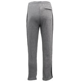 Men's Fleece Casual Sports Track Pants w Zip Pocket Striped Sweat Trousers S-6XL, Dark Grey, L