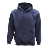 Adult Unisex Men's Basic Plain Hoodie Pullover Sweater Sweatshirt Jumper XS-8XL, Navy, XS