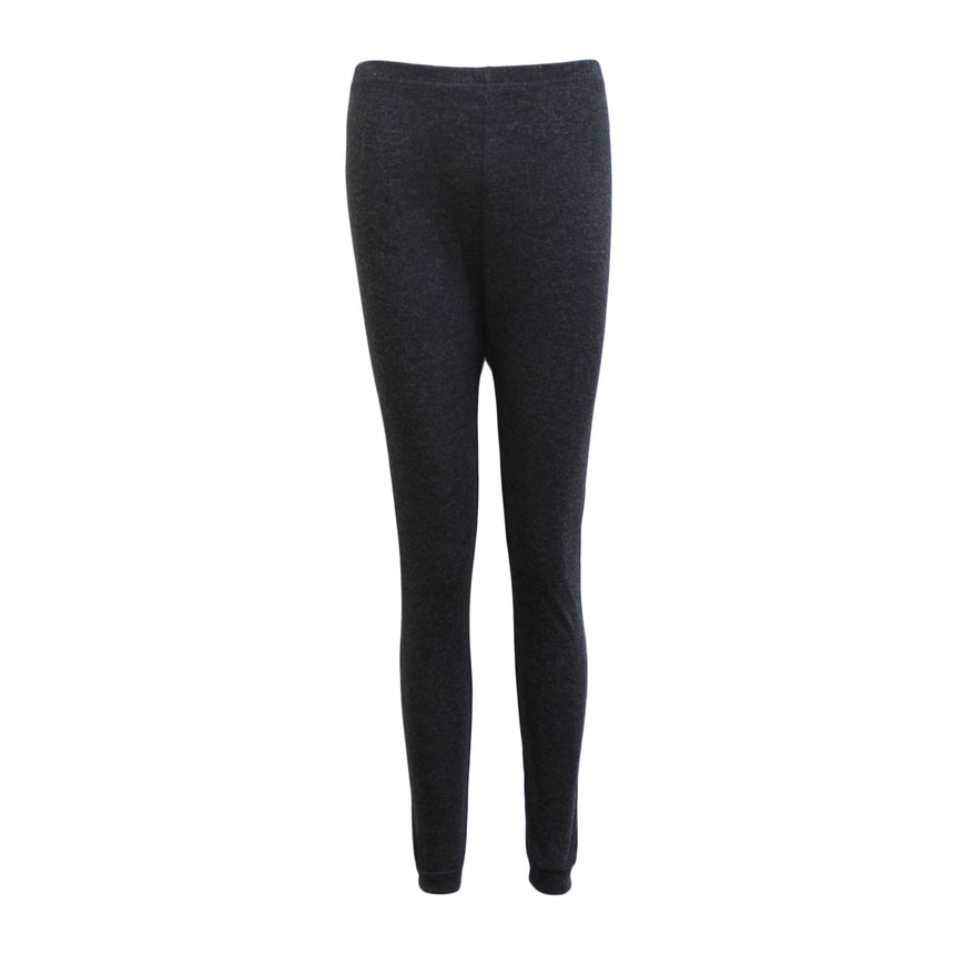 Womens Merino Wool Top Pants Thermal Leggings Long Johns Underwear Pajamas, Women's Leggings - Black, 12-14