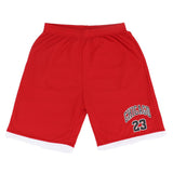 Men's Basketball Sports Shorts Gym Jogging Swim Board Boxing Sweat Casual Pants, Red - Chicago 23, M