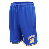 Men's Basketball Sports Shorts Gym Jogging Swim Board Boxing Sweat Casual Pants, Yellow - Los Angeles 24, M