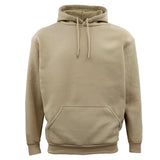 Adult Unisex Men's Basic Plain Hoodie Pullover Sweater Sweatshirt Jumper XS-8XL, Khaki, S