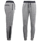 Mens Joggers Trousers Gym Sport Casual Sweat Track Pants Cuffed Hem w Zip Pocket, Black, 4XL