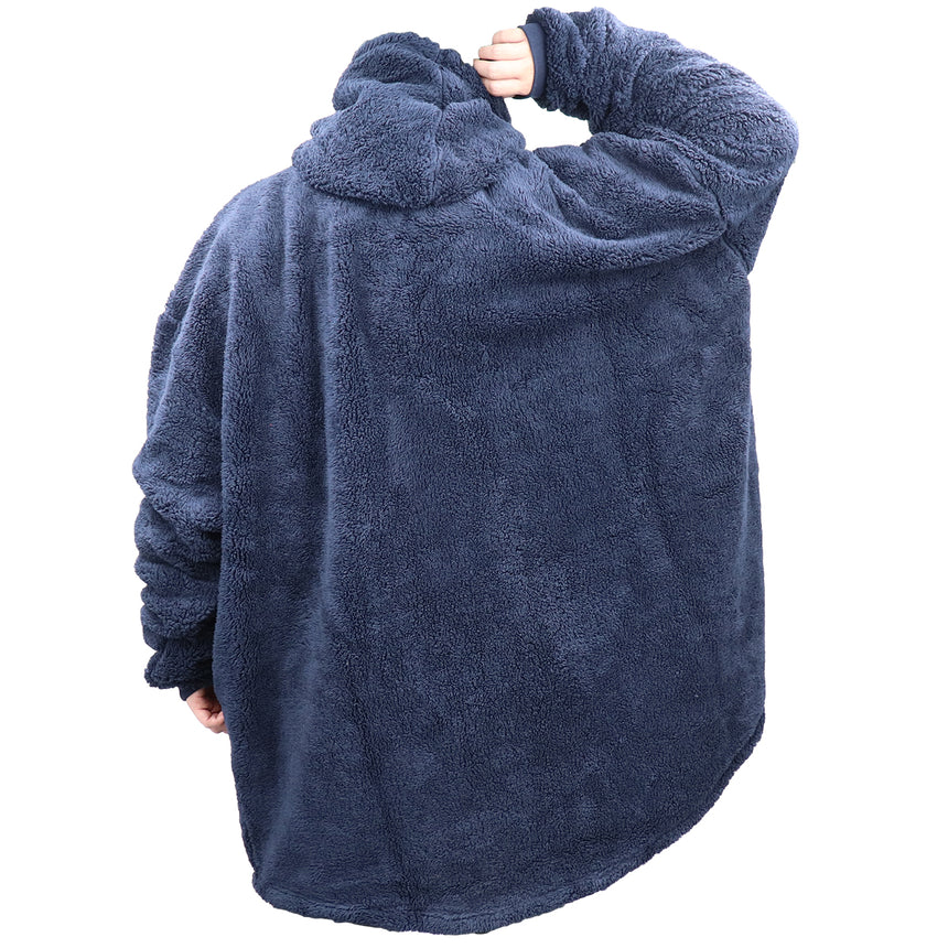 Oversized Soft Pullover Plain Hoodie Warm Fleece Blanket Plush Winter Sweatshirt, Avocado, Adult