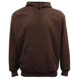 Adult Unisex Men's Basic Plain Hoodie Pullover Sweater Sweatshirt Jumper XS-8XL, Brown, S