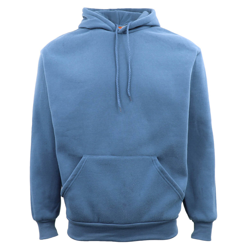 Adult Unisex Men's Basic Plain Hoodie Pullover Sweater Sweatshirt Jumper XS-8XL, Dusty Blue, S