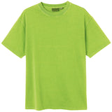 Adult 100% Cotton T-Shirt Unisex Men's Basic Plain Blank Crew Tee Tops Shirts, Lime, XL