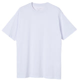 Adult 100% Cotton T-Shirt Unisex Men's Basic Plain Blank Crew Tee Tops Shirts, White, S