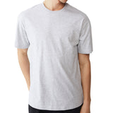 Adult 100% Cotton T-Shirt Unisex Men's Basic Plain Blank Crew Tee Tops Shirts, Light Grey, L