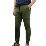 Men's Fleece Slim Trackpant Sport Joggers w Zipped Pockets Gym Casucal Trousers, Dark Grey, S