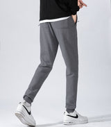 Men's Fleece Slim Trackpant Sport Joggers w Zipped Pockets Gym Casucal Trousers, Dark Grey, S