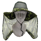 Bucket Flap Boonie Slouch Hat Wide Brim Mesh Crown Neck UV Protect Breathable, Forest Camo