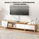 Adjustable TV Stand Entertainment Unit 120-200cm with Storage Drawer Cabinet