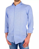 Milano Lisbon Cotton and Linen Shirt 40 IT Men