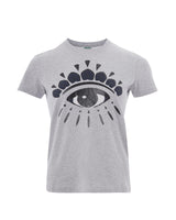 Authentic Kenzo Eye Print T-Shirt in Grey S Women