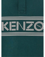 Authentic Kenzo Green Piquet Cotton Polo with Iconic Logo 3XL Men