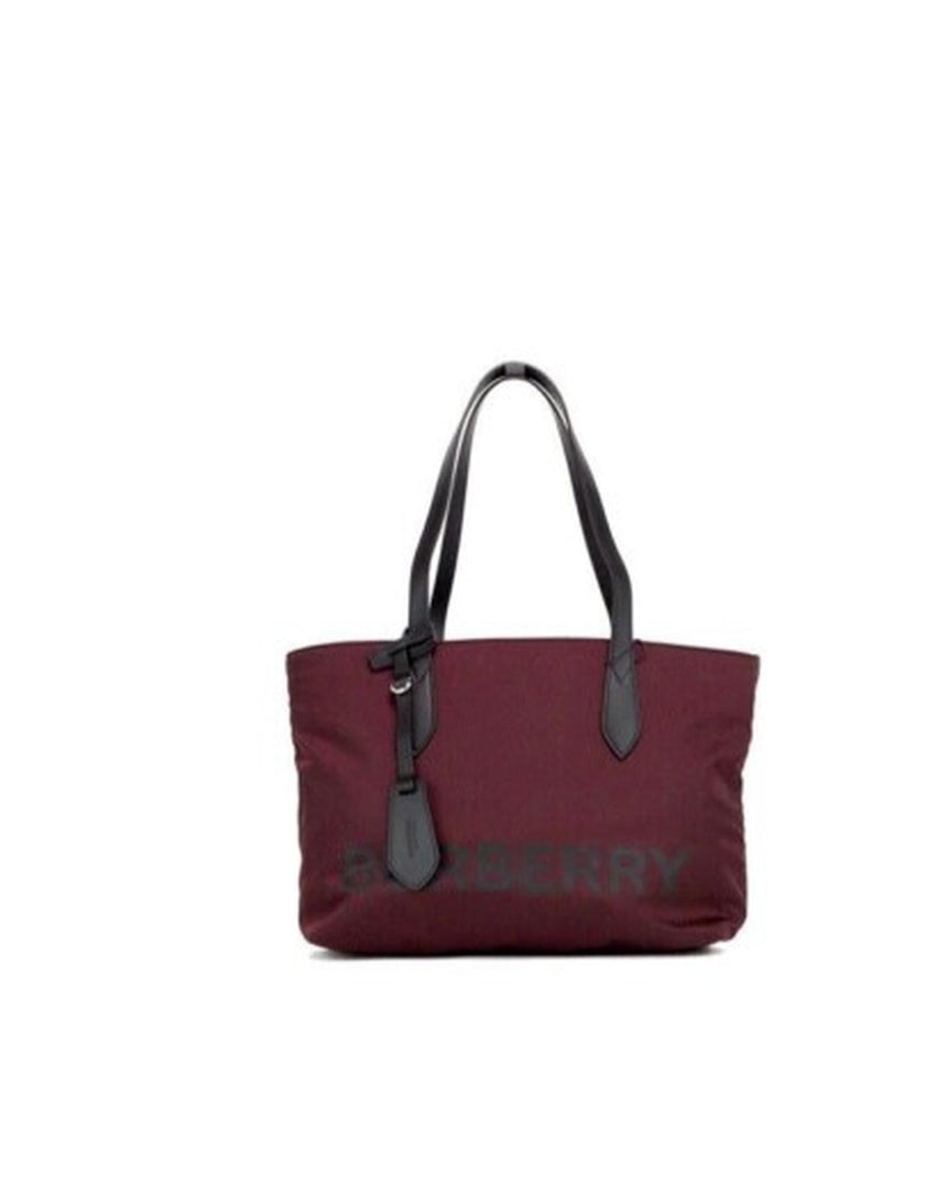 Burberry Small Branded Logo Tote in Recycled Nylon One Size Women