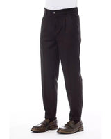 Alpha Studio Men's Brown Wool Jeans & Pant - W48 US