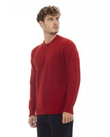 Alpha Studio Men's Red Wool Sweater - 50 IT