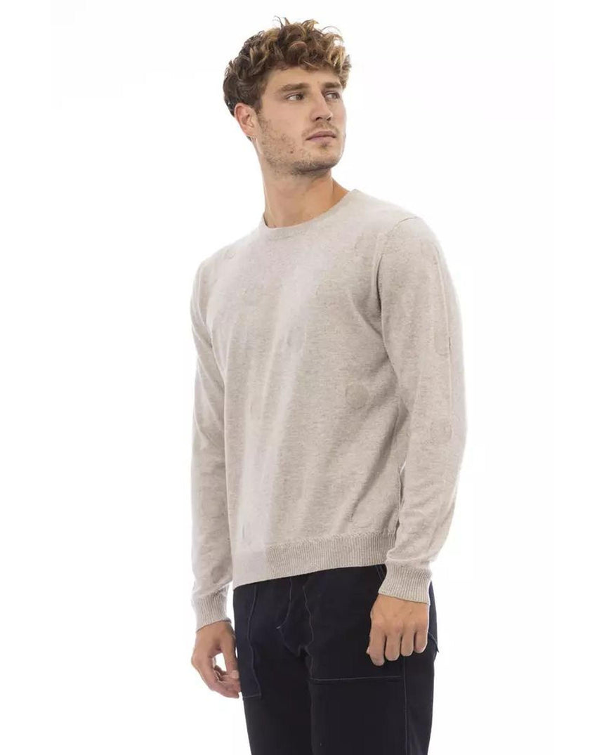 Alpha Studio Men's Beige Viscose Sweater - 48 IT