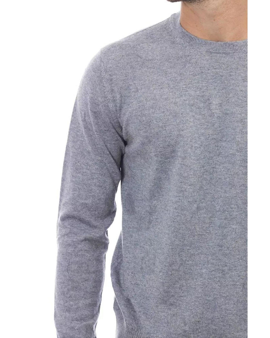 Alpha Studio Men's Light Blue Viscose Sweater - 50 IT