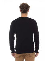 Alpha Studio Men's Black Viscose Sweater - 48 IT