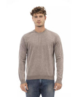 Alpha Studio Men's Beige Viscose Sweater - 48 IT