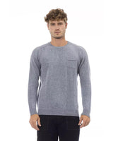 Alpha Studio Men's Light Blue Viscose Sweater - 48 IT