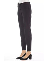 Alpha Studio Women's Black Polyester Jeans & Pant - W40 US