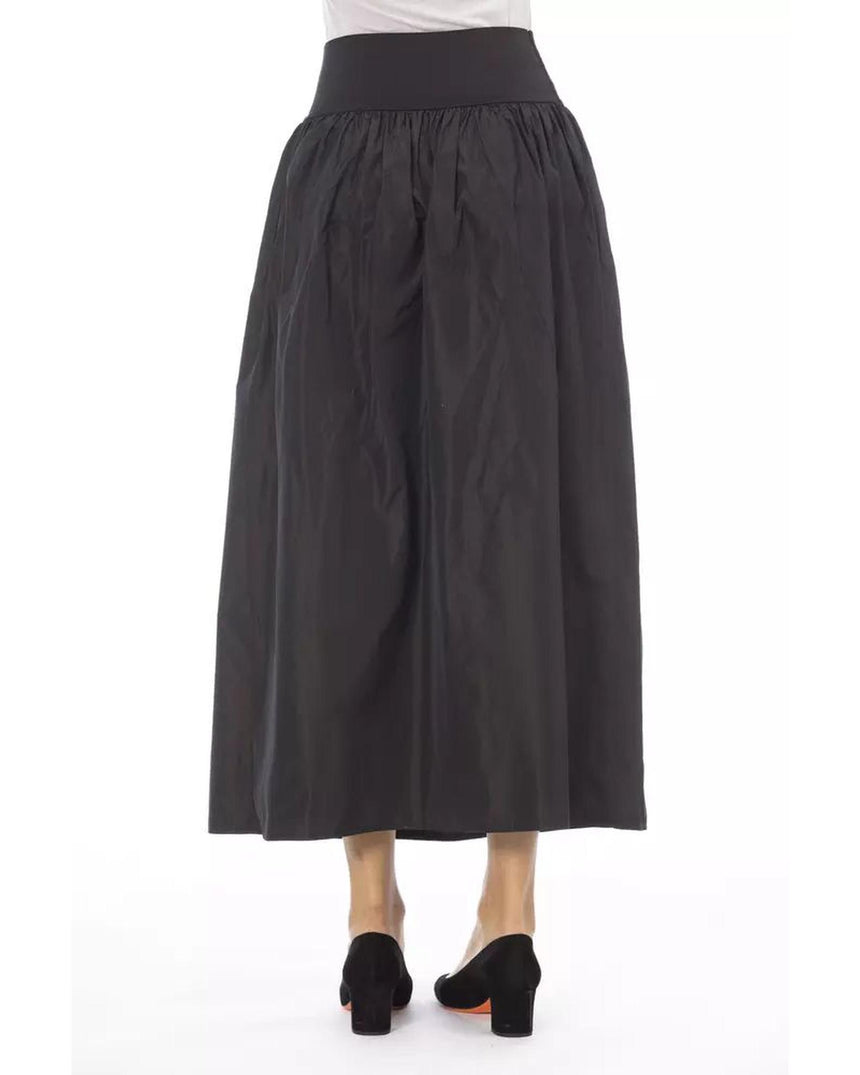 Alpha Studio Women's Brown Polyester Skirt - W44 US