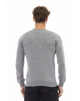 Alpha Studio Men's Gray Viscose Sweater - 48 IT