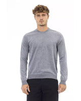 Alpha Studio Men's Light Blue Viscose Sweater - 50 IT