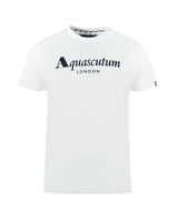 Aquascutum Men's White Cotton T-Shirt - L