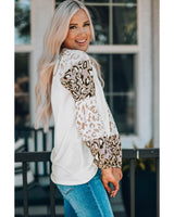 Azura Exchange Faith Cross Leopard Bishop Sleeve Pullover - XL