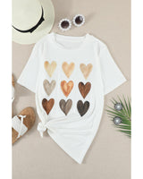 Azura Exchange Kind Heart Print T-shirt - 2XL