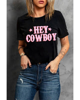 Azura Exchange Cowboy Letters Crew Neck T-shirt - 2XL