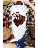 Azura Exchange Heart Print T-shirt - 2XL