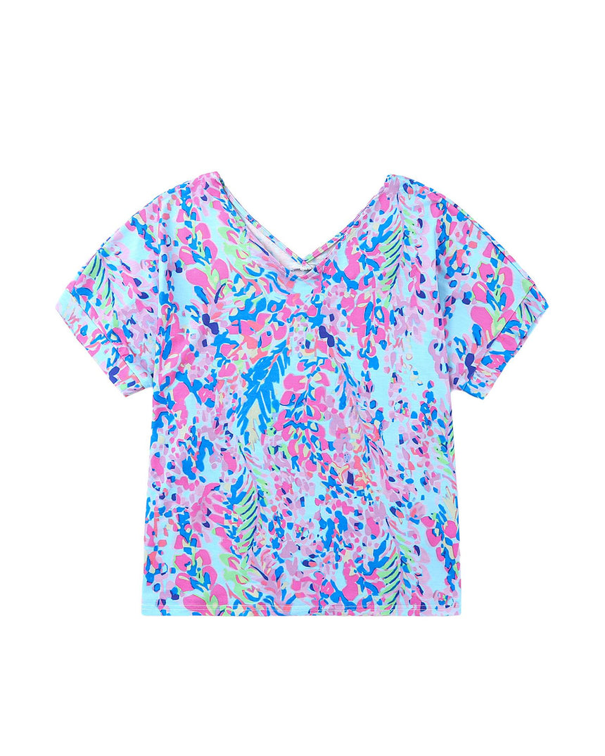 Azura Exchange Floral Print Oversized T-Shirt - M