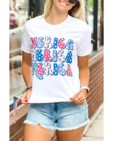 Azura Exchange Graphic Tee with MERICA Flag Element - M