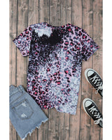 Azura Exchange Leopard Print Bleached Tee - XL