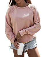 Azura Exchange Cotton Blend Pullover Sweatshirt - M