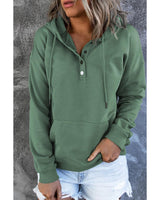 Azura Exchange Hooded Snap Button Hoodie with Pocket - XL