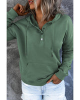 Azura Exchange Hooded Snap Button Hoodie with Pocket - XL