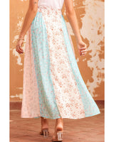 Azura Exchange Floral Print Maxi Skirt - L