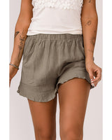 Azura Exchange High Waist Pocketed Ruffle Shorts - XL